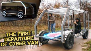 Electric Cyber Van from the future the first departure. HomeMade