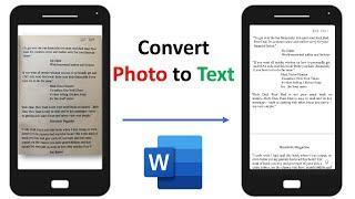 How to Convert Text in Images into Word Document