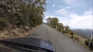 Driving up to Mt Wellington, Hobart, Tasmania