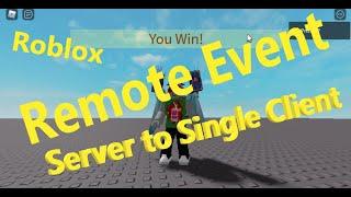 Remote Events (Server to Client) (Roblox Studio Tutorial for New Beginners Series 2) (N220)