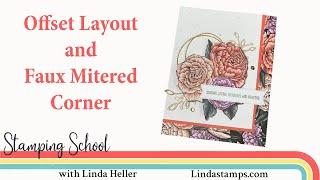 Offset Layout & Faux Mitered Corner