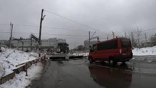 Live Moscow. Russian Railway Crossing