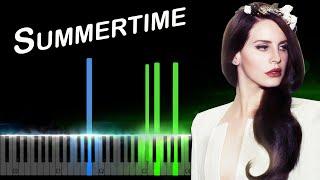 Lana Del Rey - Summertime Sadness Piano Tutorial