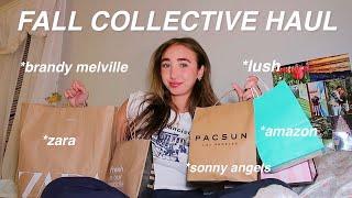 HUGE FALL HAUL!!*brandy melville,lush, sonny angels, zara and more