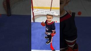 Let’s all support the best 2 year old hockey player together‼️ #hockey #hockeyfan #cutebaby