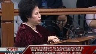 Sen. Santiago, hinamon si Estrada na ibalik ang nakuhang P50M pagkatapos ng Corona impeachment trial