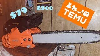 25cc Temu top handle chainsaw #temu #cheap #budget #gardening #chainsaw