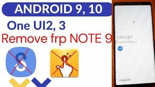 Samsung note 9 frp bypass Android 10 / How to bypass Google Account Last Protection Android 10 2021