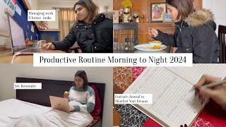 Winter Morning to Night Productive Routine to *Manifest Dream Life* 2024 VLOG | Health Money Goals