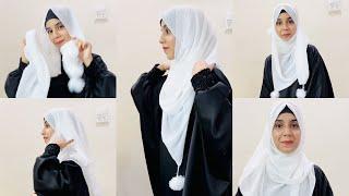 3 different school/ college hijab tutorial || simple and very easy || hijab tutorial by iqra