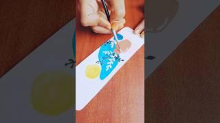 Bookmark ideas #Art by Naaz#art #girlpainting#satisfying#shortsvideo #drawing#painting#naazart