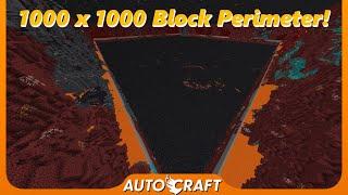 Making A 1,000 x 1,000 Nether Perimeter! (AutoCraft ep.112)