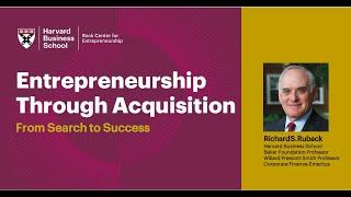 Search to Success: Entrepreneurship Through Acquisition