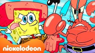 Bob Esponja | 90 MINUTOS de Bob Esponja em Ação... Literalmente  | Nickelodeon em Português