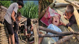 The bamboo house of two orphan brothers rotted and collapsed due to a passing storm | Lý Hân Ca