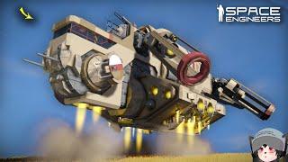 This Survival Command Gun Ship is Impressive, Space Engineers