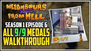 Neighbours Back From Hell 100% Walkthrough - Bath Time All Medals