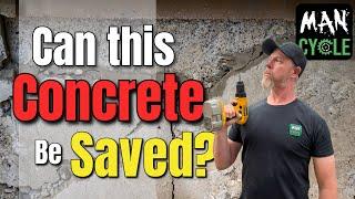 REPAIRING Concrete with Quikrete Vinyl Concrete PATCHER