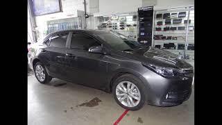 TARGA SOM - TOYOTA /  NOVO COROLLA - APLICAÇÃO DAS PELÍCULAS 3M