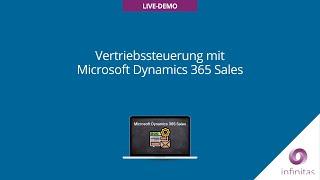 Webinar Vertriebssteuerung mit Microsoft Dynamics 365 Sales