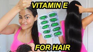 VITAMIN E CAPSULES FOR EXTREME HAIR GROWTH | Stop hair fall & Fix Rough Frizzy hair