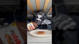 Clown takes Nutella bread from monster  #shorts