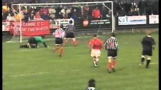 Forest Green v Morecambe FA Cup 2000-01 Own goal