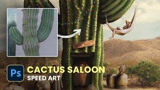 I Turned My Neighbor's Cactus Into a Saloon With Photoshop