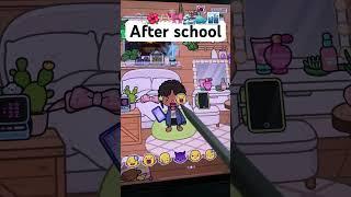 Toca boca aesthetic after school routine🫧️ #tocagohar #toca #tocaroutine #tocaroleplay #aesthetic