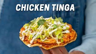 Easy Weeknight Chicken Tinga Tostadas | Weeknighting