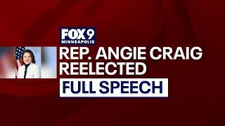 Rep. Craig speaks to crowd after reelection call [RAW]