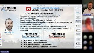 How to Pass the Power PE Exam Webinar Recording June 2023