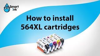 How to install hp 564 compatible ink cartridges?