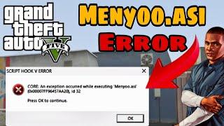 How to fix Menyoo.asi Error | Script hook v error | GTA 5 MODS | 2024