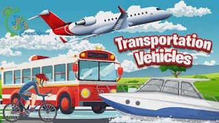 Top 10 Transportation Vehicles |  Job Jams Countdown  |  Learning Videos for Kids