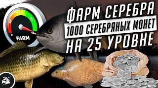 Русская Рыбалка 4 — Фарм 1000 монет на 25 уровне