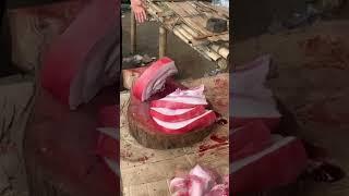 pork cutting style and pork lover always support and subscribe (Mr eating lover)