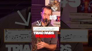 Triad Pairs Over ii V7 I! #jazz #bebop #jazzphrases #saxophone #jazzmusic #jazzsax #saxophonelessons