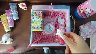 ASMR Vlog Kawaii Hello kitty Packing box Make up #beautiful