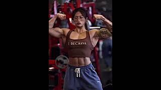 Chinese  female bodybuilder #youtubeshort #youtube #yt #bodybuilding #motivation #shortsfeed