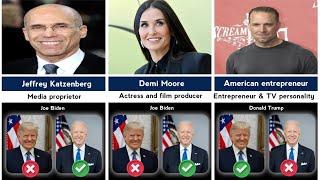 Actors and Celebrities Who Support Joe Biden or Donald Trump #comparison @Datacomparison101