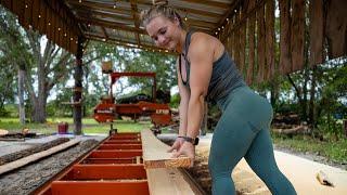 Southern Yellow Pine Boards with The Sawmill Queen