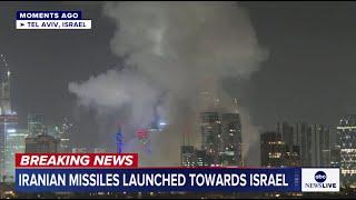 Iran launches missiles toward Israel l ABC News Live