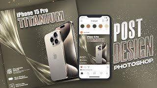 Iphone 15 Poster Design On Photoshop | Social Media Poster Design | Photoshop Design Tutorial