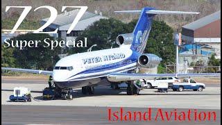 Boeing 727 Super Special, Kalitta Charters, Amerijet, Peter Nygard...@ St. Kitts Airport