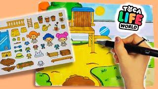 Paper Doll Toca Boca /  Toca Life World Kindergarten / Miss Paper Dolls