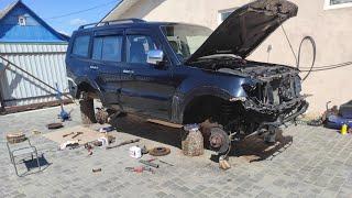  Восстановление гнилого поддона картера двигателя Mitsubishi Pajero 4 2013 год 