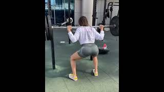 sexy fitness girl in gym motivation workout