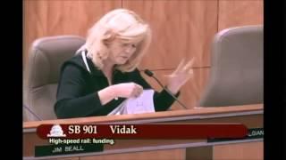 Sen. Cathleen Galgiani responds to Sen. Andy Vidak regarding HSR