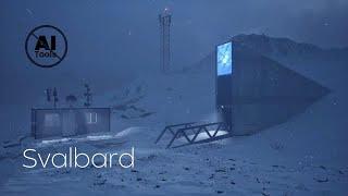 Svalbard Seed Vault Snowstorm Sounds for Sleep | Howling Arctic Wind & Winter Ambience